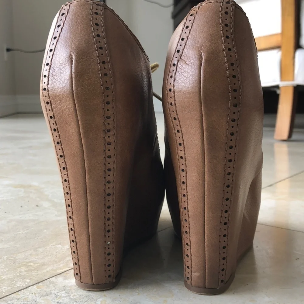Steve Madden - Annton Leather Lace Up Wedges - 8
